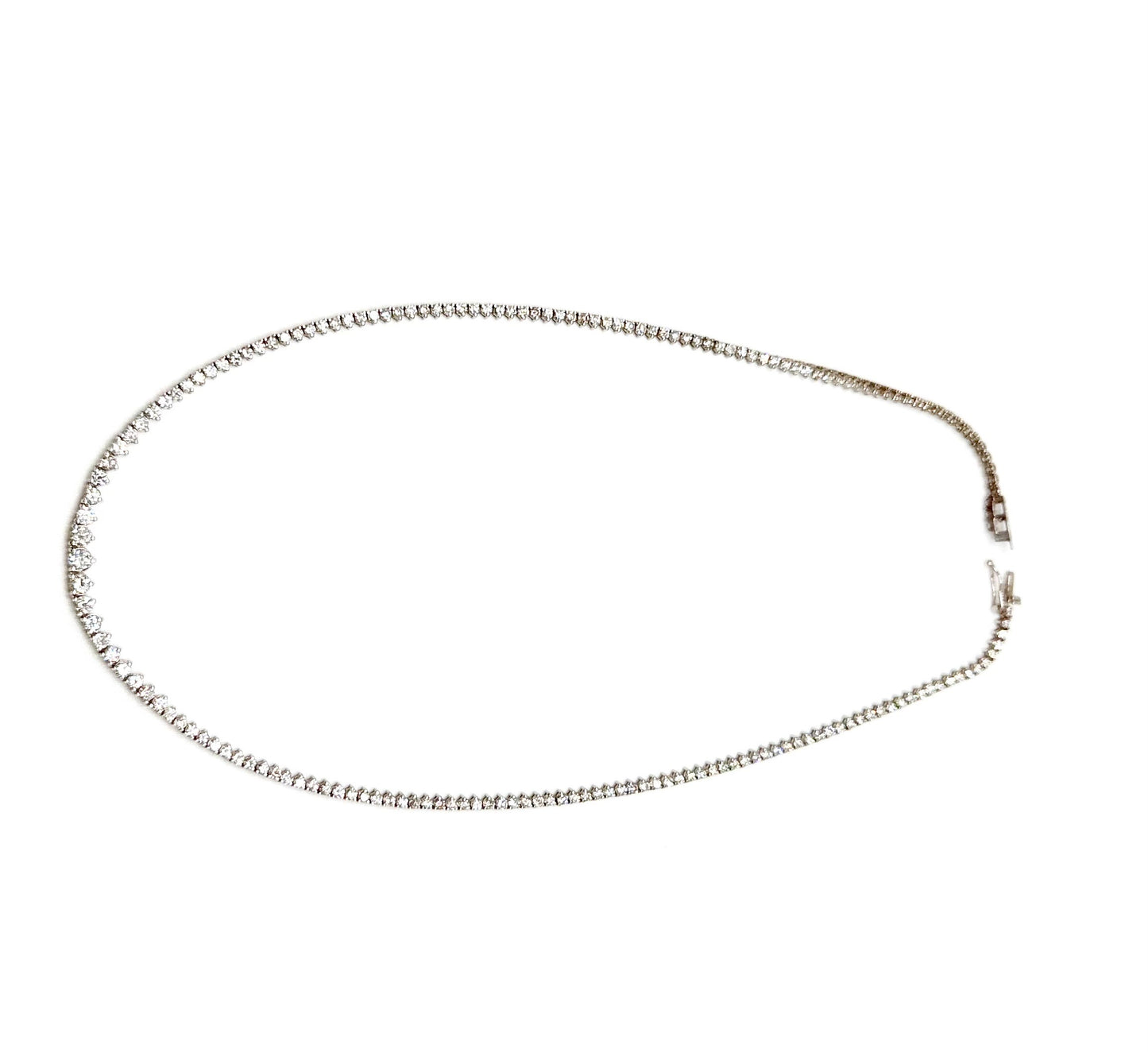 Elegant 10 Carat Diamond Necklace – 14K Gold | 17" | 14g