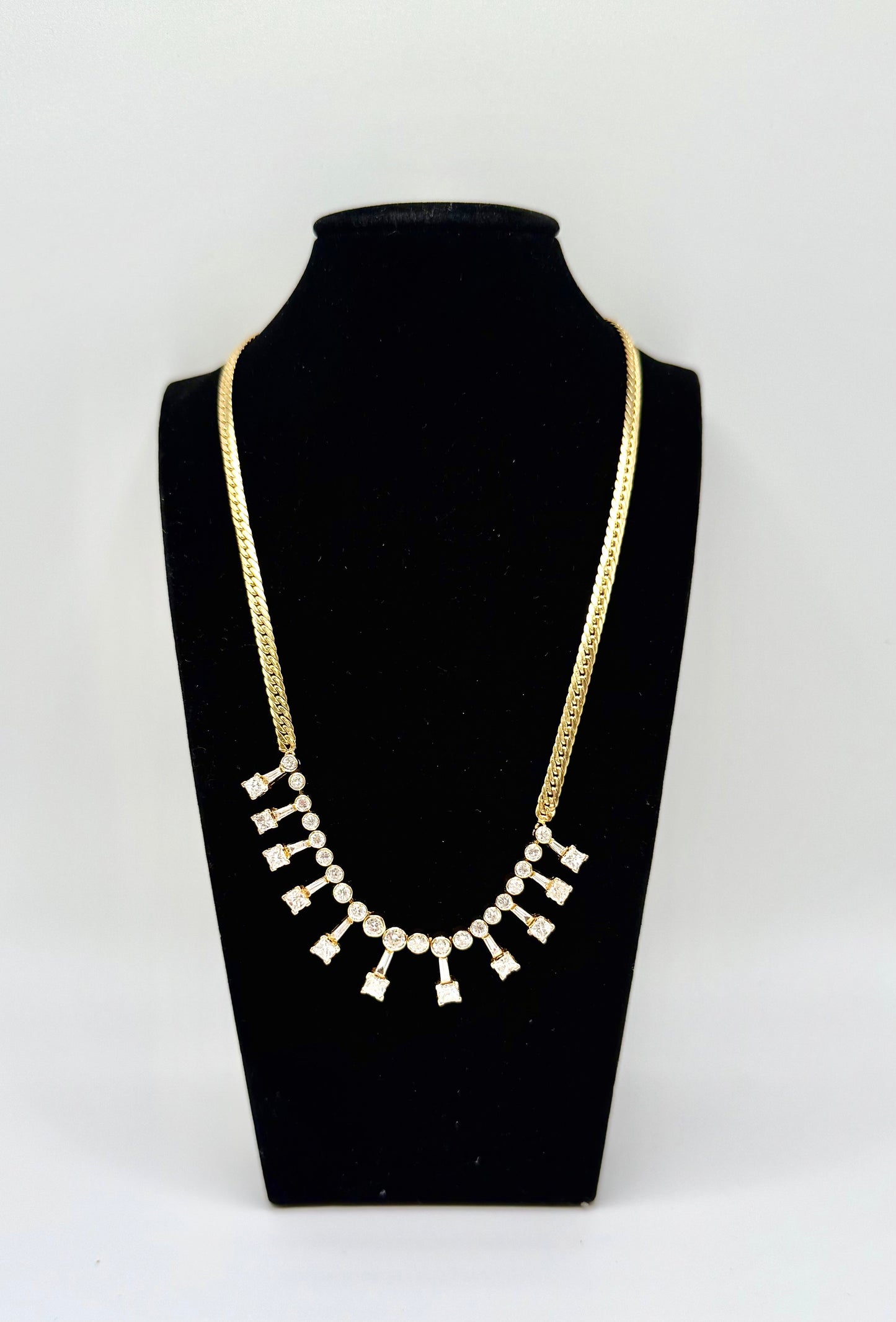 Antique 21k Gold Diamond Necklace – 4.6ct | 18.5g | Timeless Heirloom Jewelry