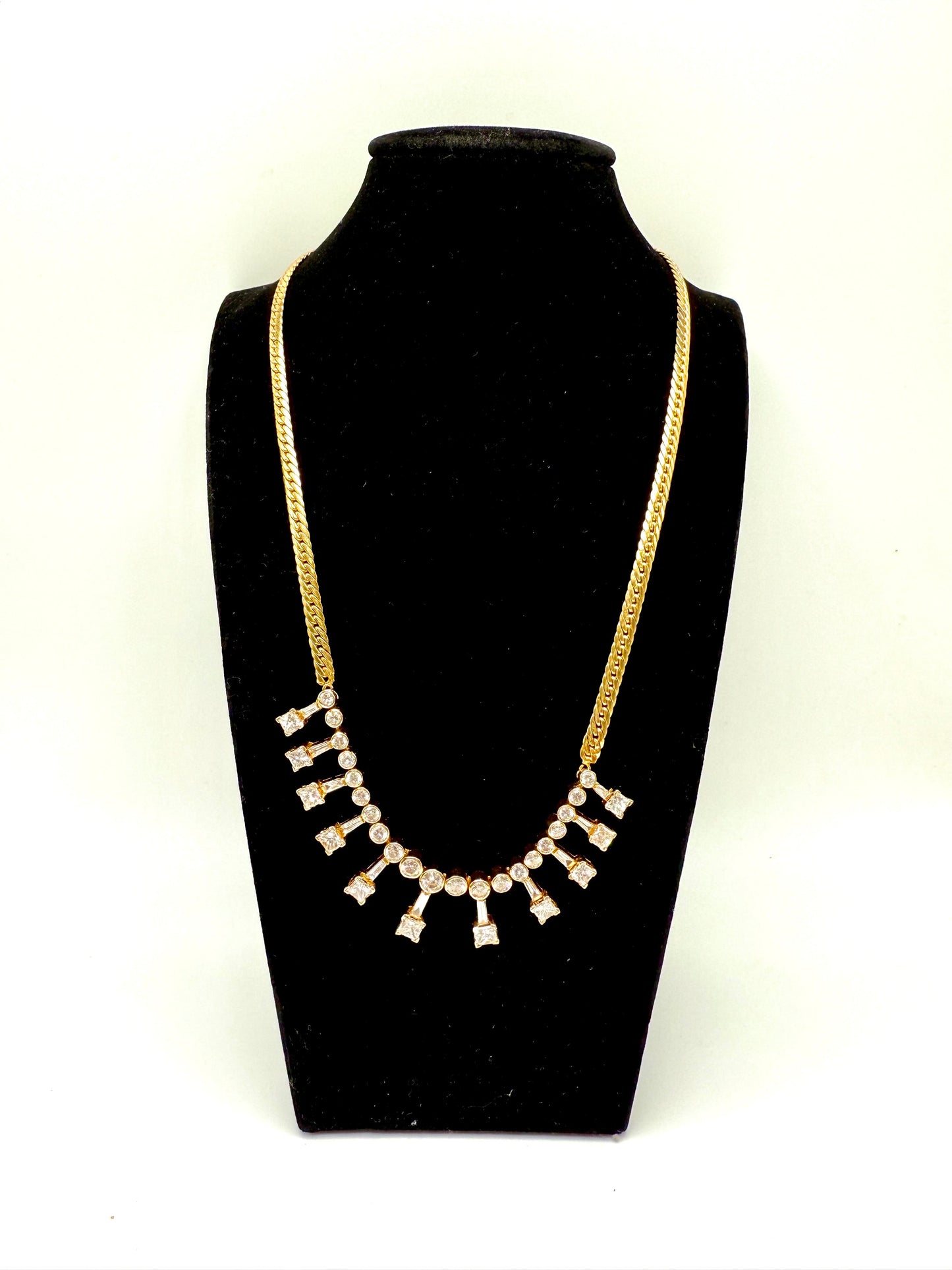 Antique 21k Gold Diamond Necklace – 4.6ct | 18.5g | Timeless Heirloom Jewelry