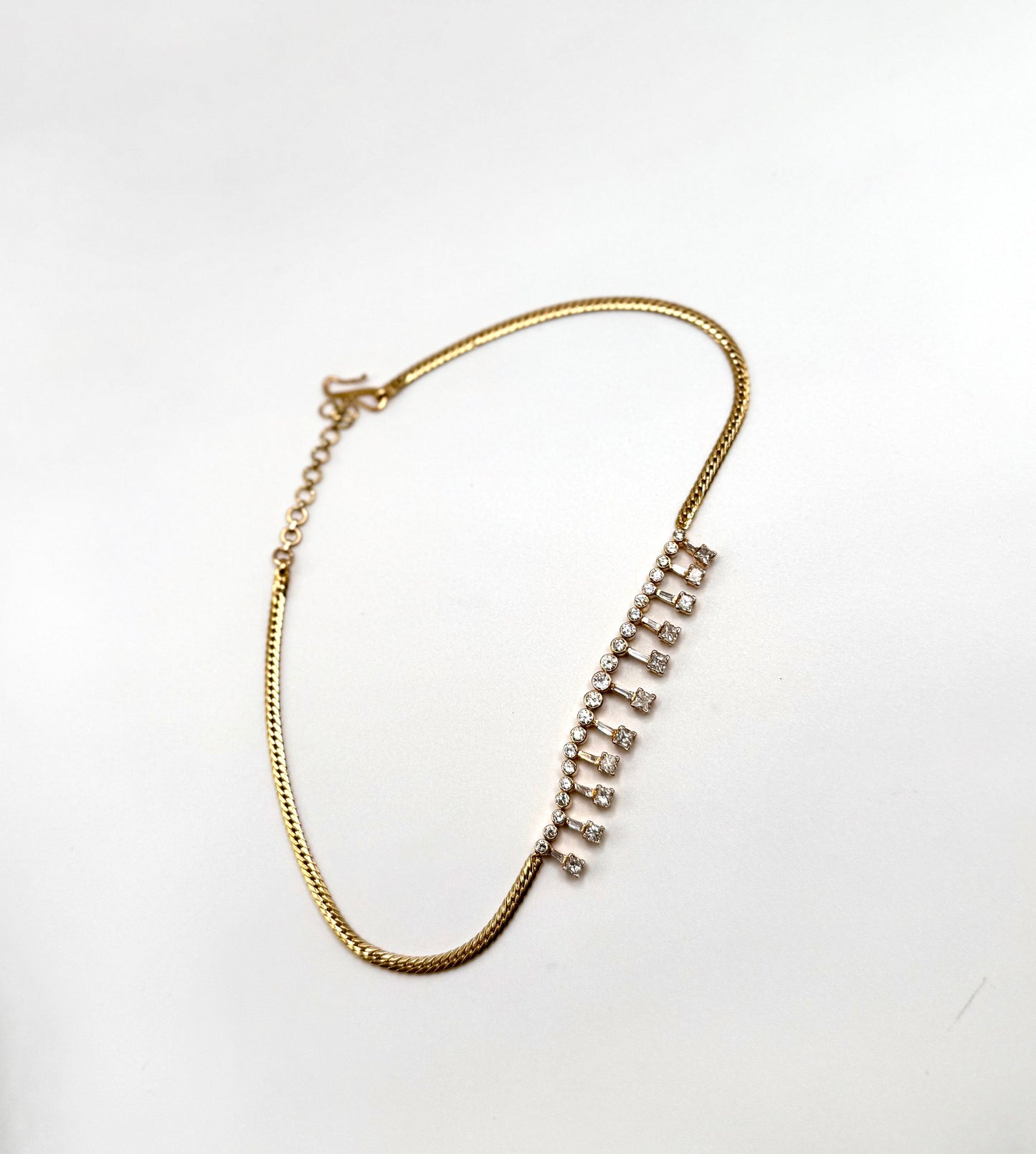 Antique 21k Gold Diamond Necklace – 4.6ct | 18.5g | Timeless Heirloom Jewelry