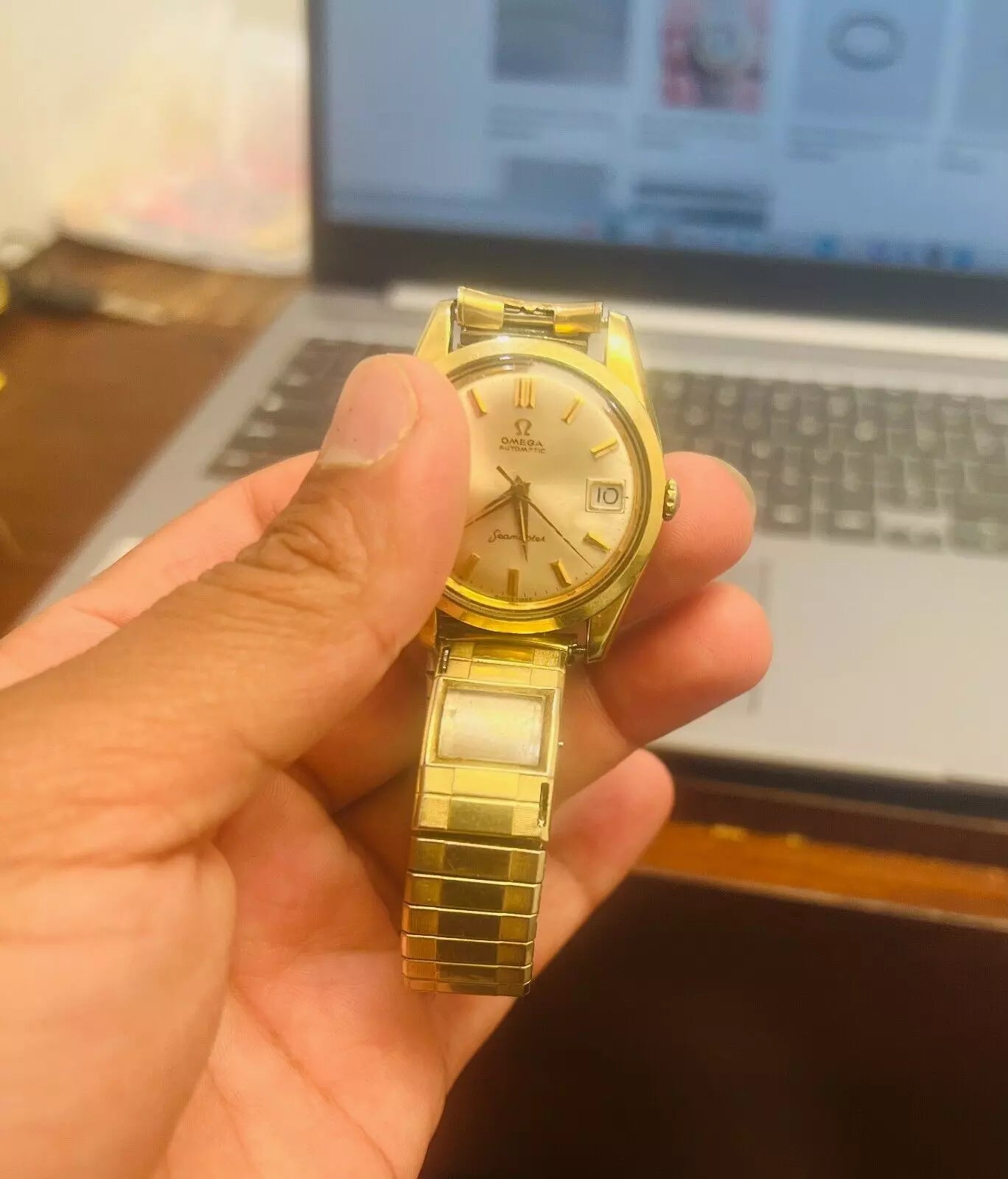 Vintage Omega Seamaster Automatic Watch – Gold Tone – 1960s – Date Window