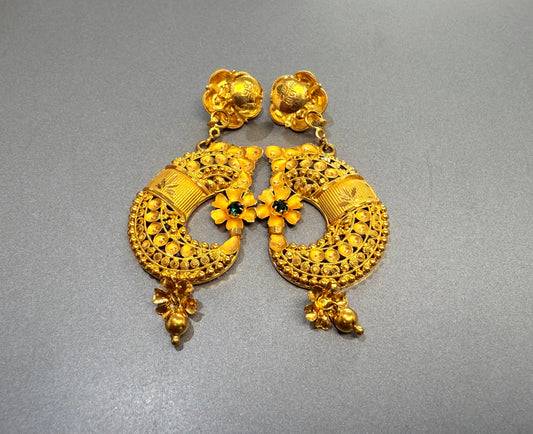 22K (916) Solid Gold Chandelier Earrings – 8.3g