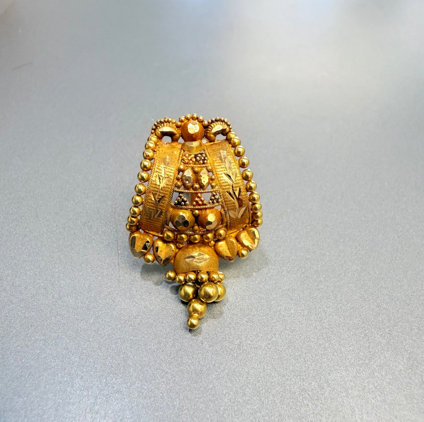 Solid 23K Gold Earrings | Traditional Handmade Gold Jewelry