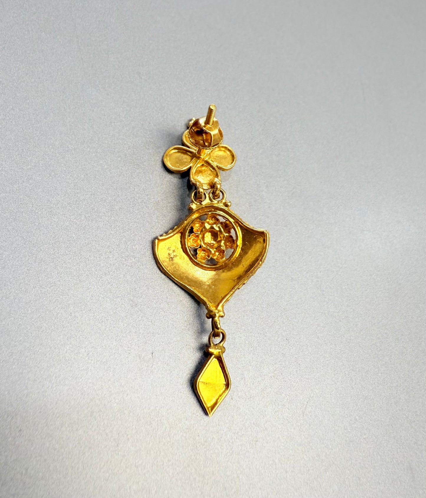 Handmade 22K Gold Earrings | 916 Stamped & Appraised | 7.4g | Bridal Jewelry