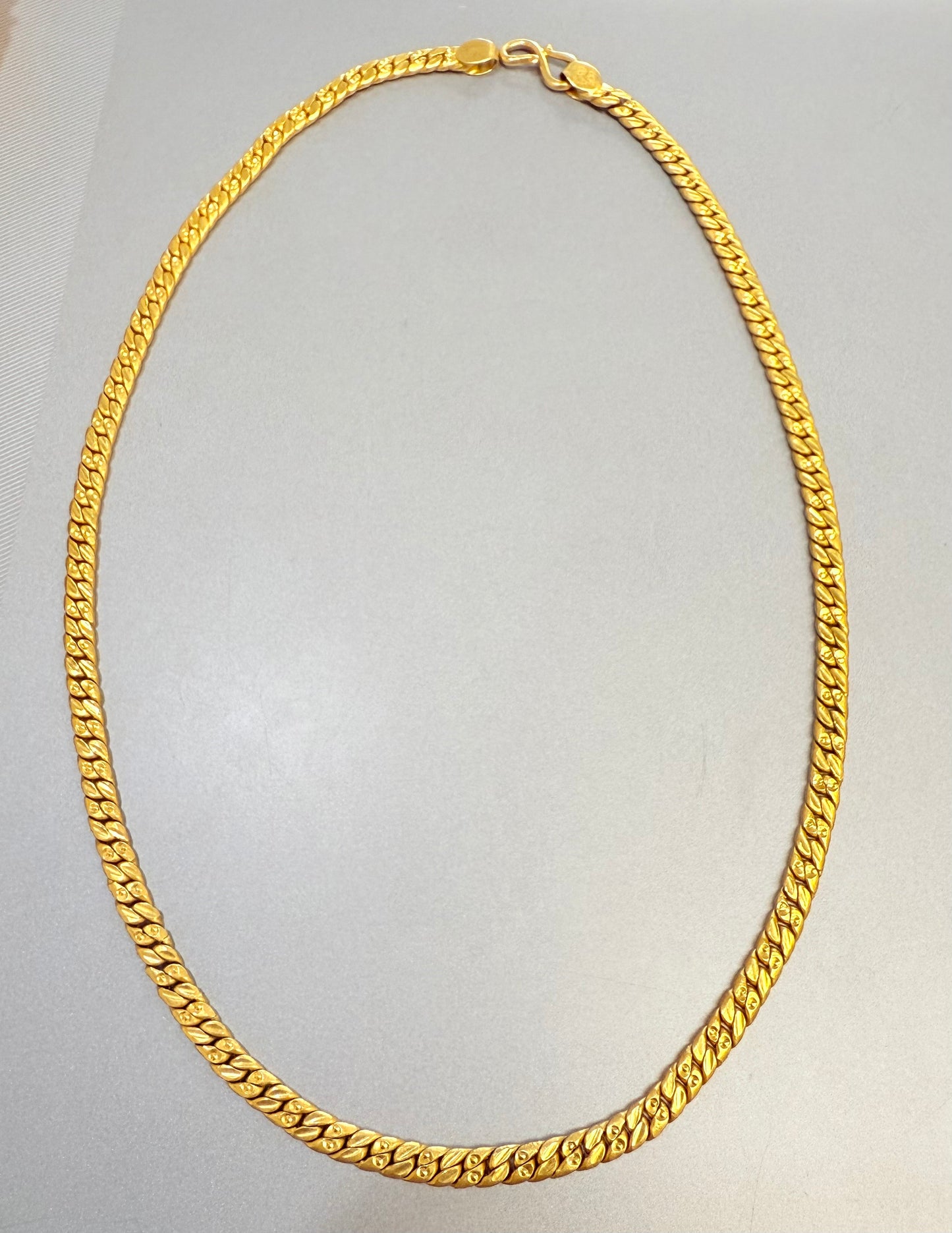 Solid 22K Gold Chain Necklace | 916 Gold | 19 Inch Handmade Chain – 27.2g