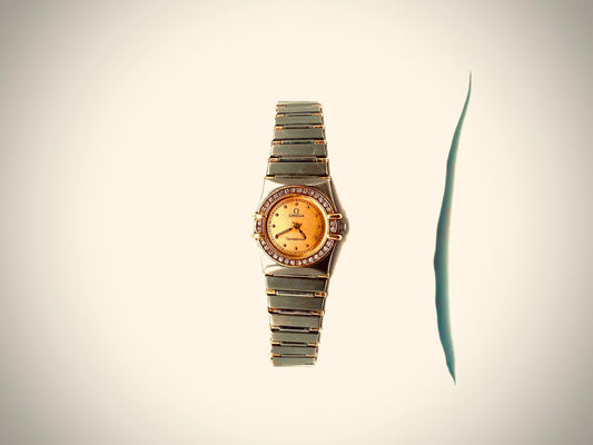 Omega Constellation Ladies' Gold & Diamond Watch – Timeless Elegance