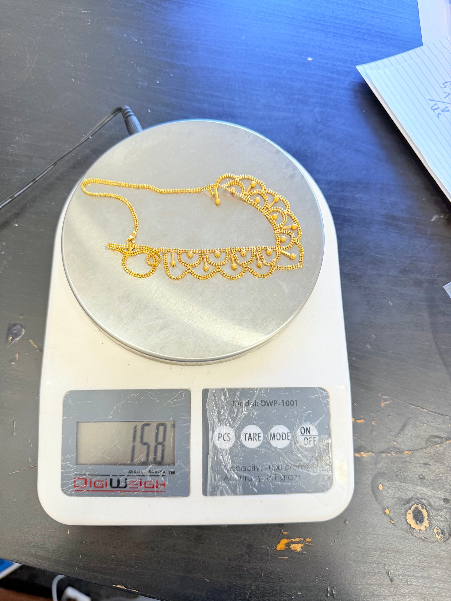 Handmade 22K Gold Necklace | 916 Solid Gold | Traditional Bridal Necklace – 15.8g