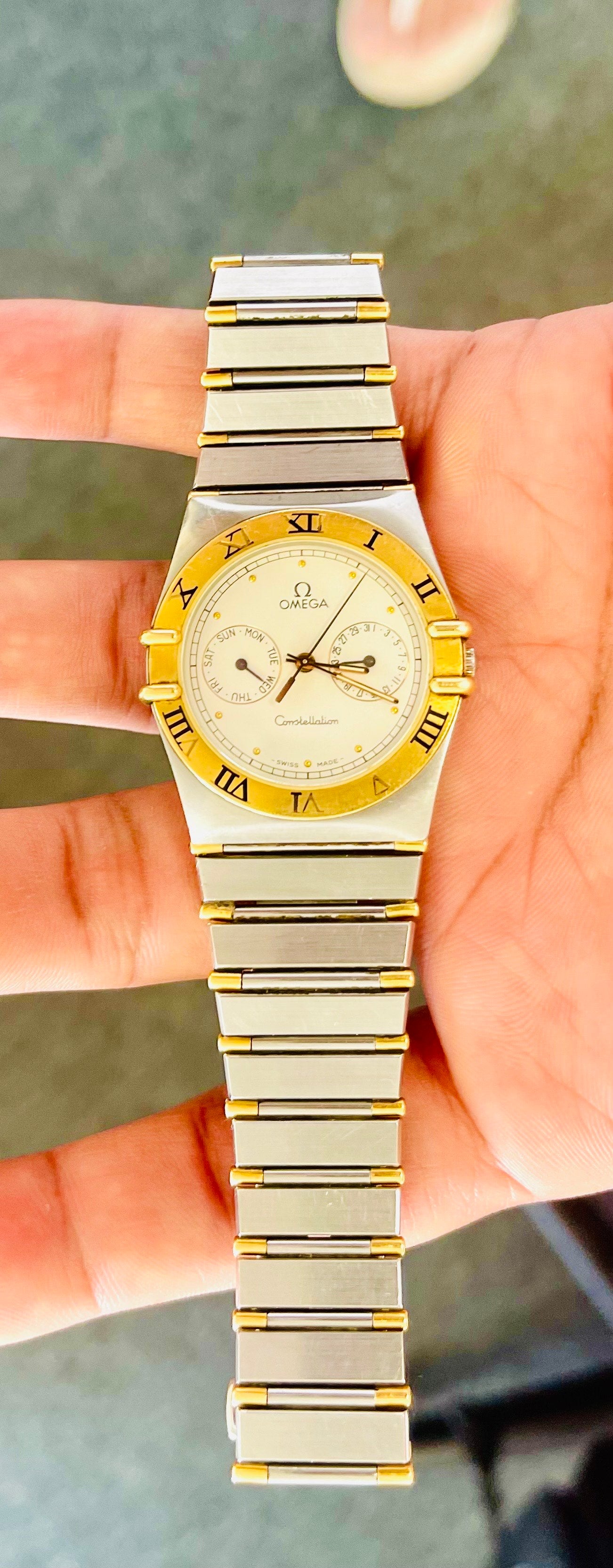 Omega Constellation Day-Date Stainless Steel & Gold Watch - Ref. 1448/431