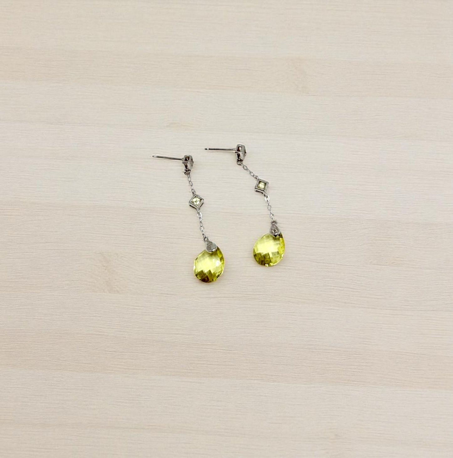 Classic Beauty: Citrine Gemstone Earrings in 10k Gold